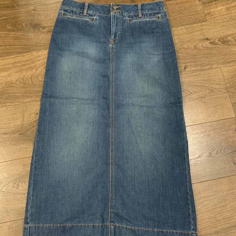 Old Navy Long Denim Skirt